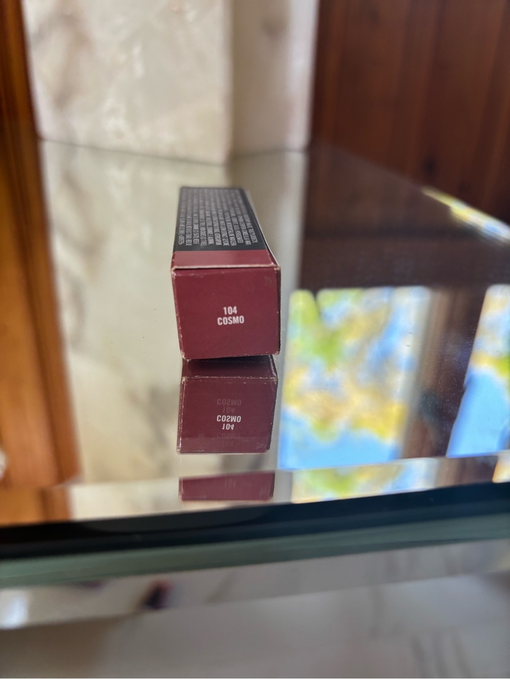 MAC Cosmetics Lipstick Shade 104 Cosmo - Deep Berry Red